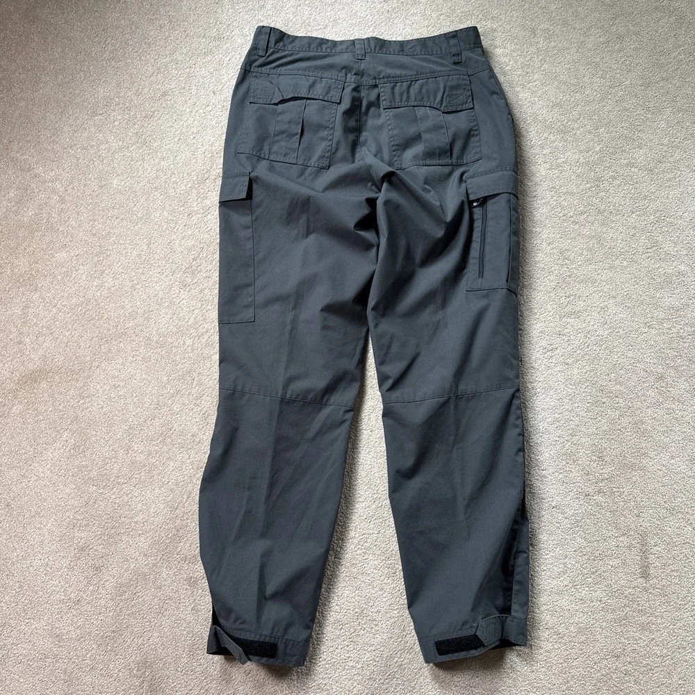 Jack Wolfskin Outdoor Cargo Pants Green Men's 34X31 Adjustable Ankle Camp Hike